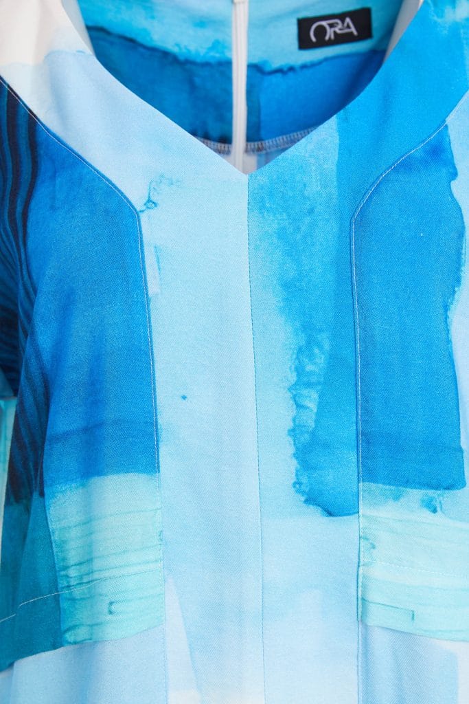 ORA Watercolour Block Dress