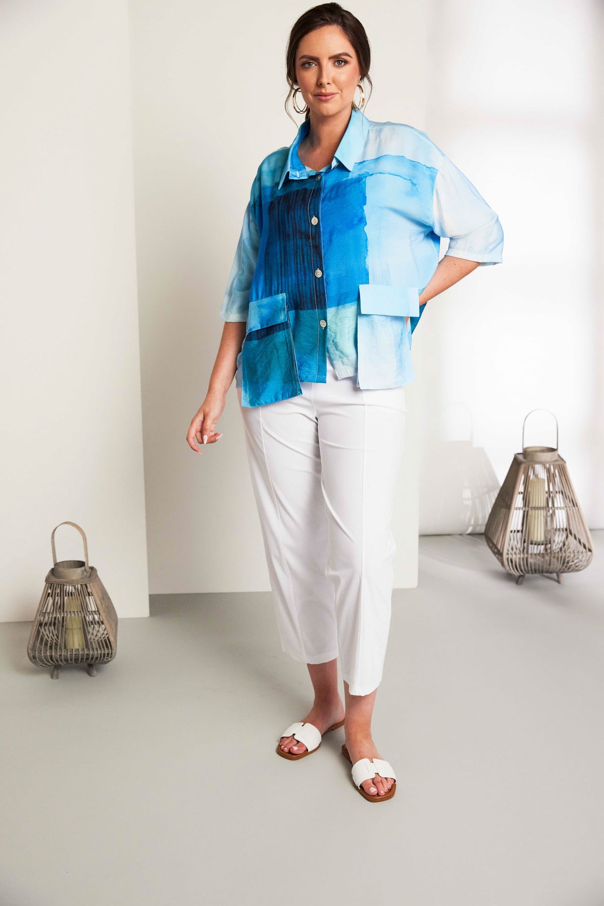 ORA Watercolour Block Shirt