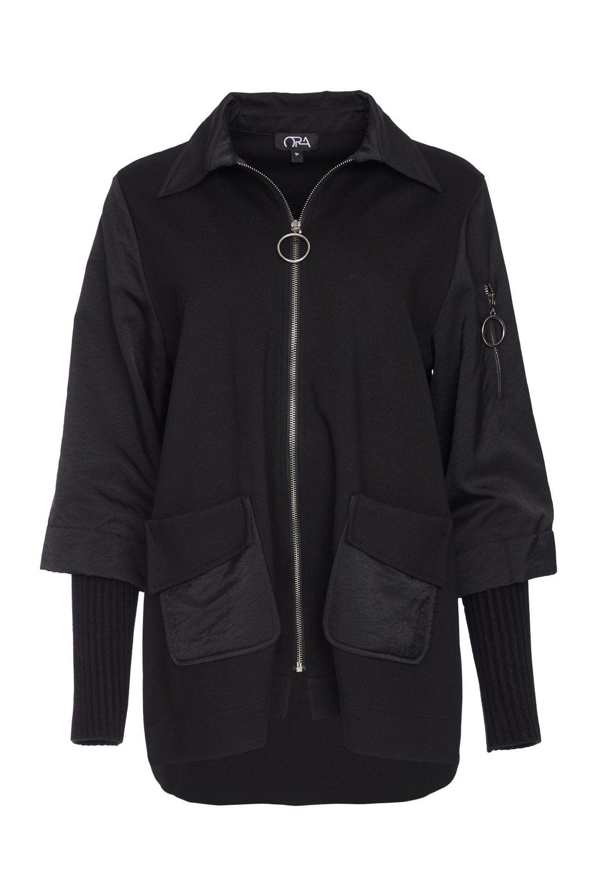 ORA Knit Detail Jacket