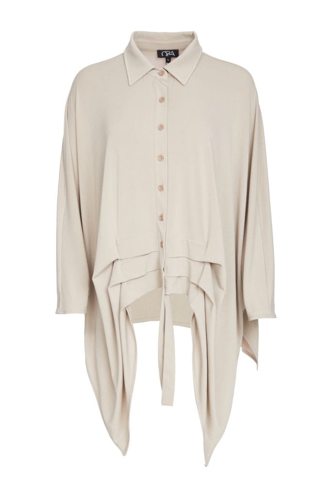 ORA Ruched Pleat Shirt