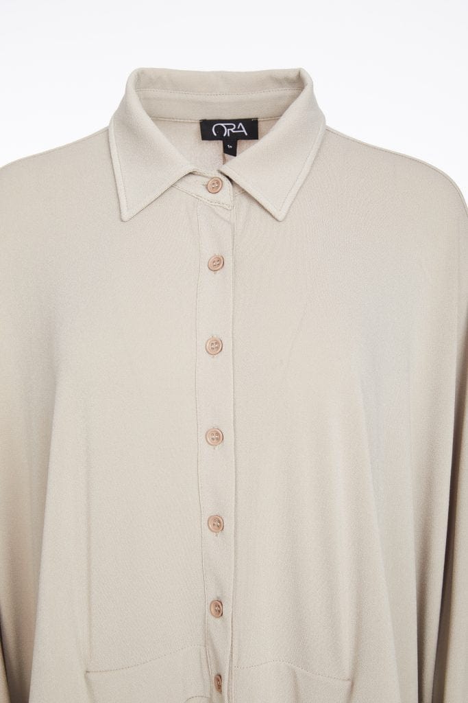 ORA Ruched Pleat Shirt