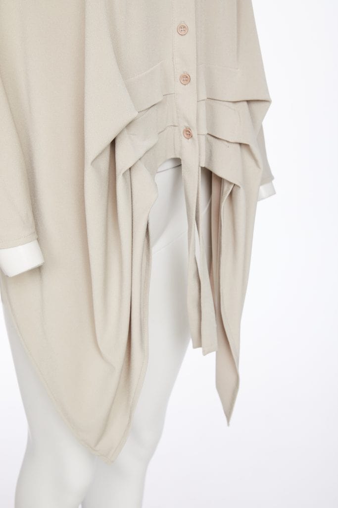ORA Ruched Pleat Shirt