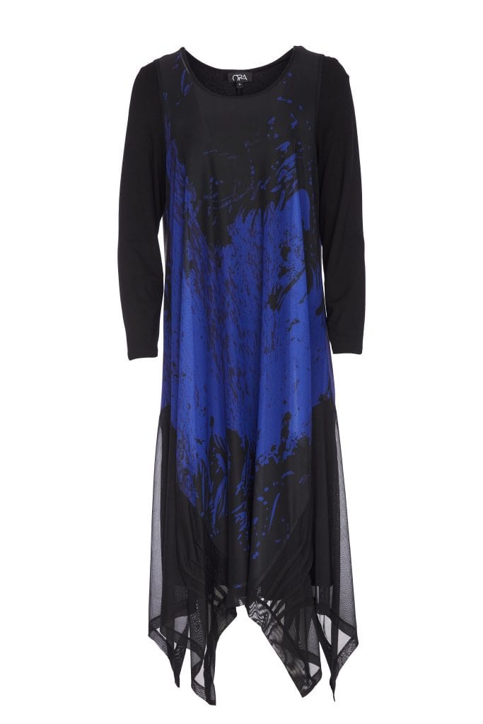 ORA Print Mesh Dress