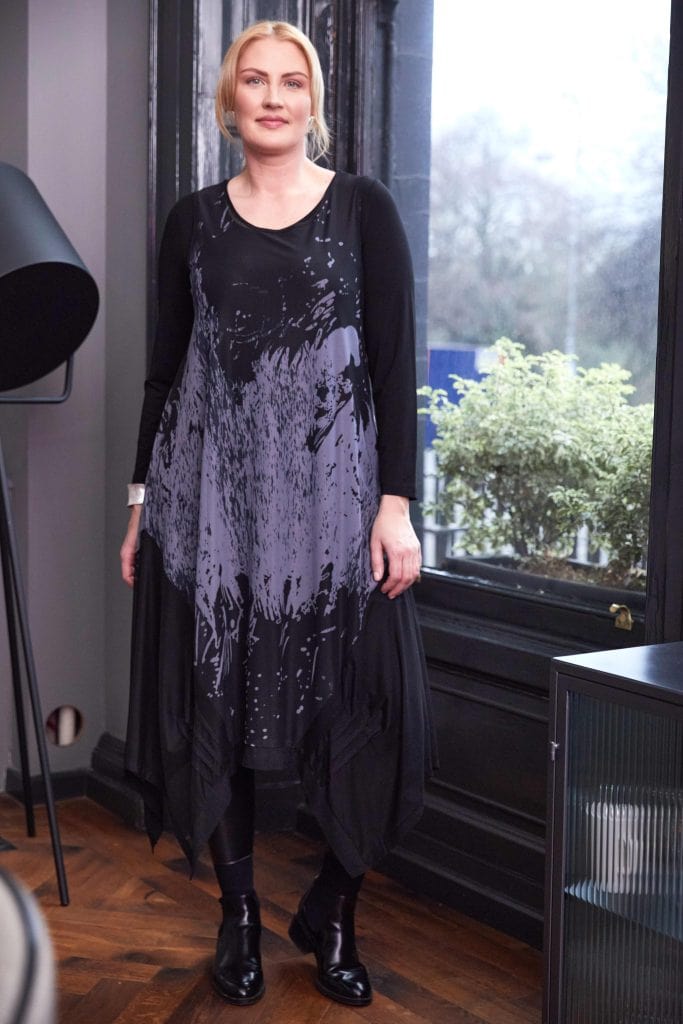 ORA Print Mesh Dress
