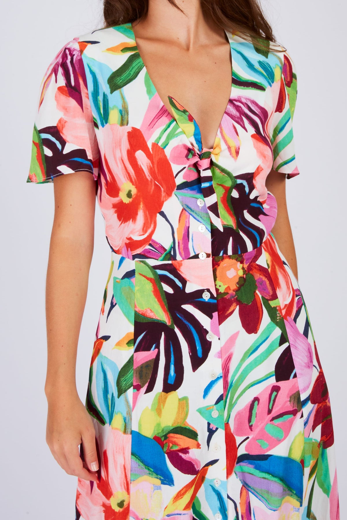 Derhy Big Flowers Dress