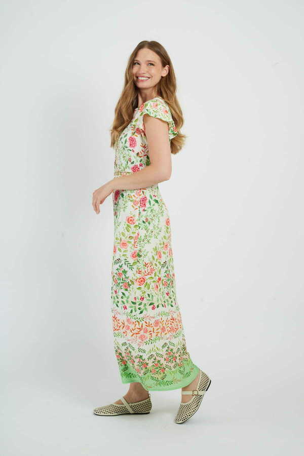 Derhy Fluted Sleeve Dress