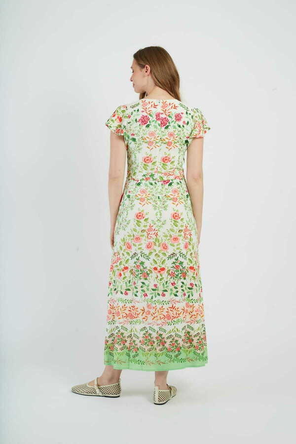 Derhy Fluted Sleeve Dress