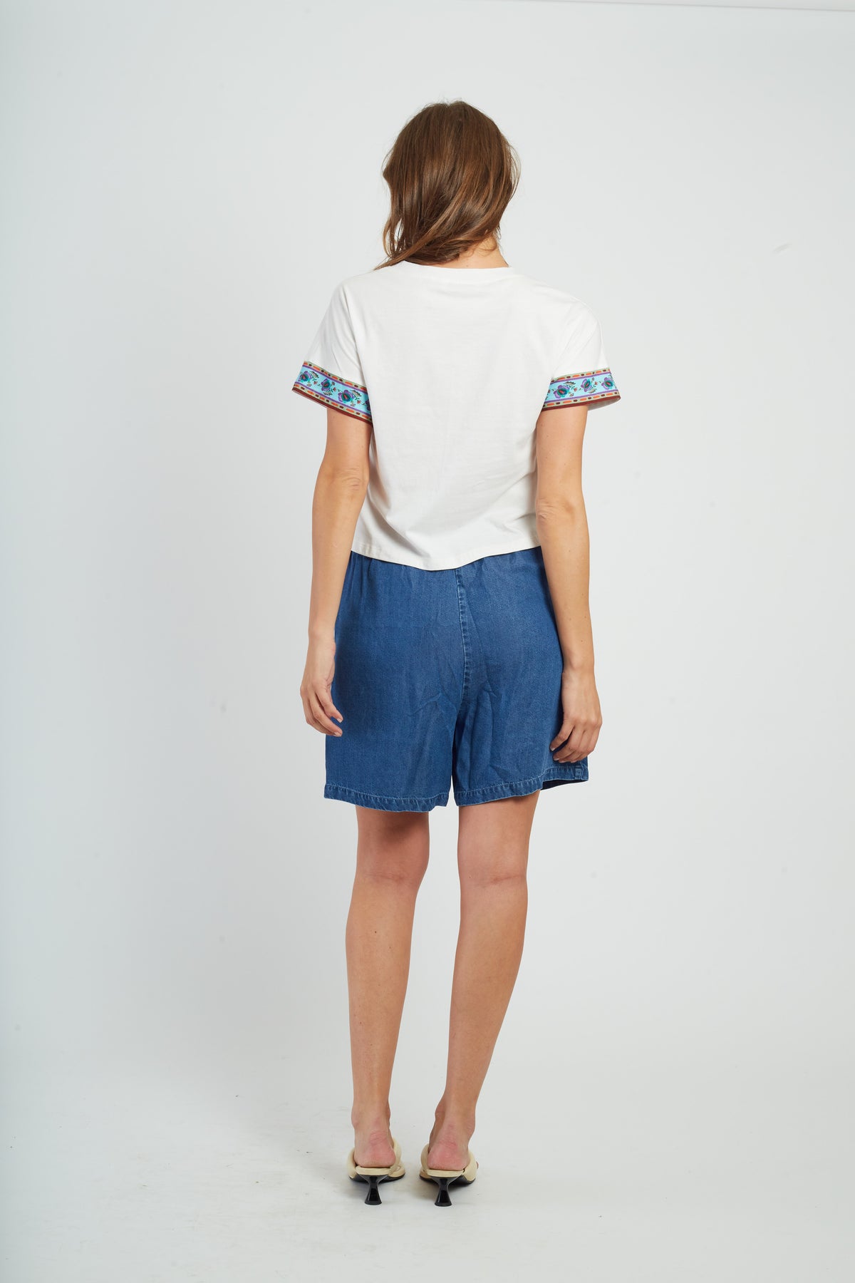 Derhy Paisley Motif T-Shirt