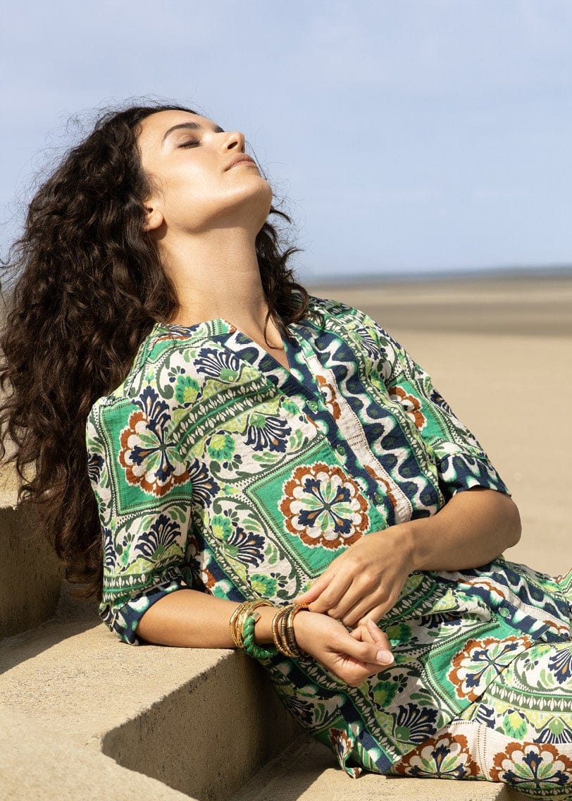 Julie Guerlande Print Blouse