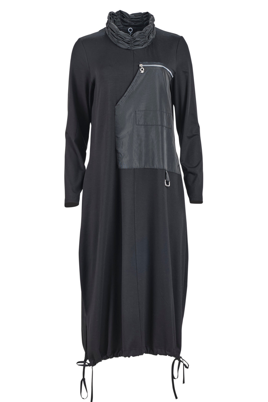 MY SOUL Ruched Collar Dress