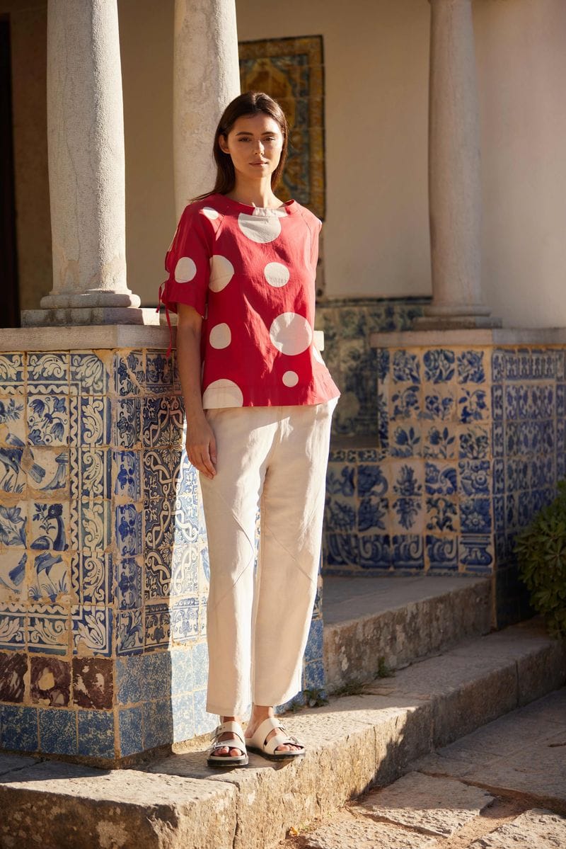 PERUZZI Circle Print Blouse