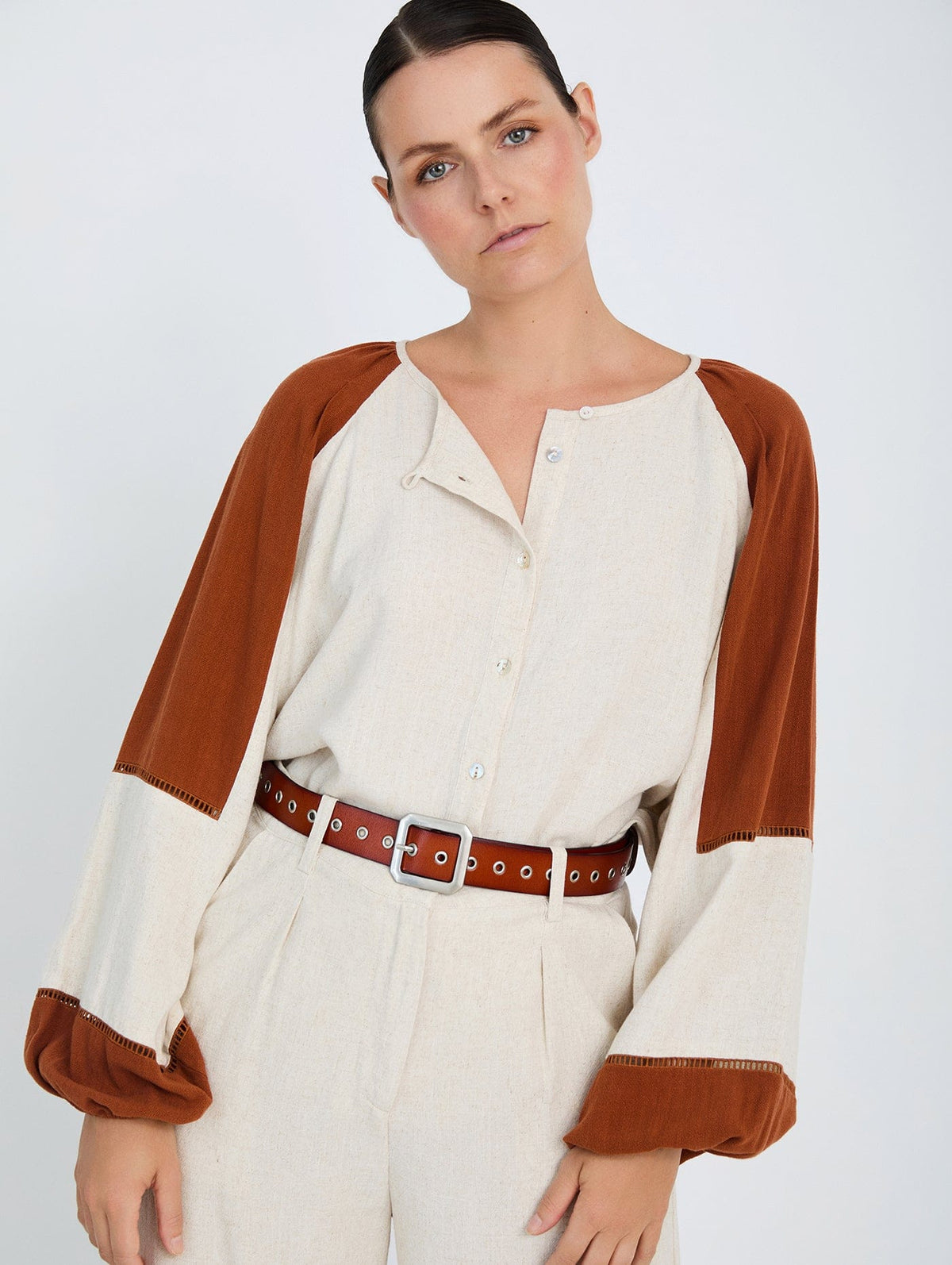 Skatie Contrast Blouse