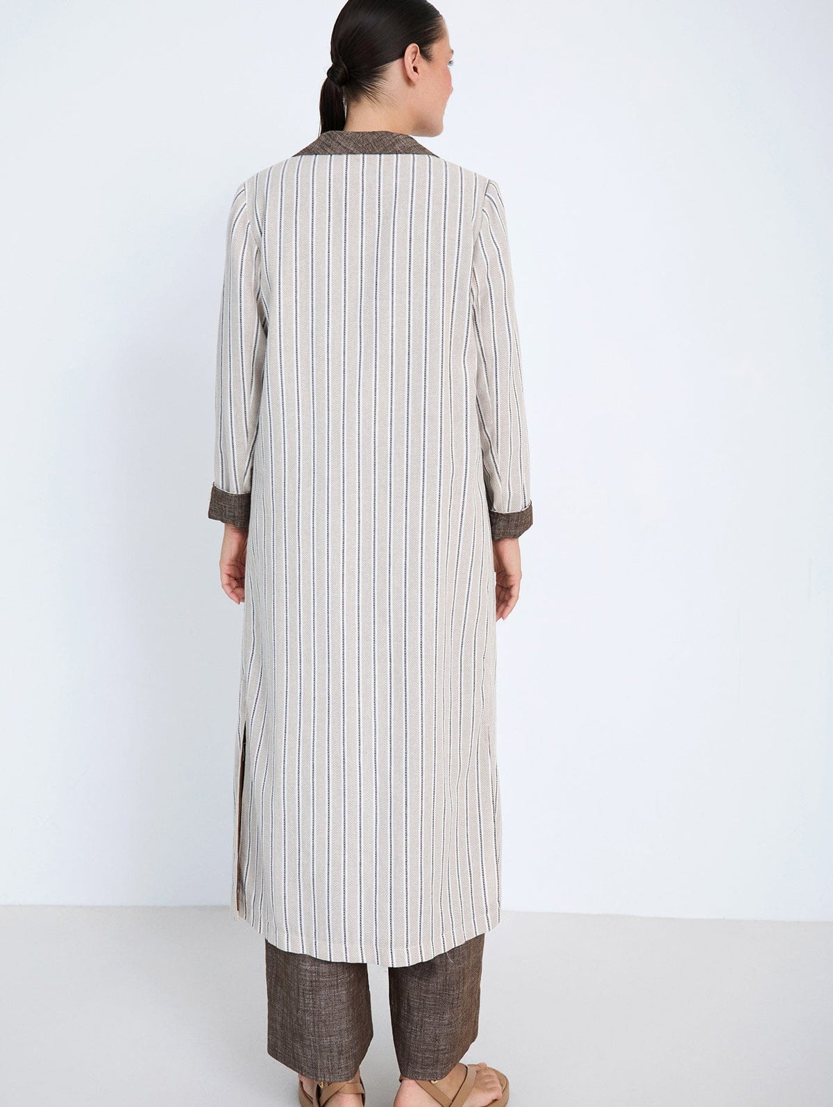 Skatie Mixed Fabric Coat