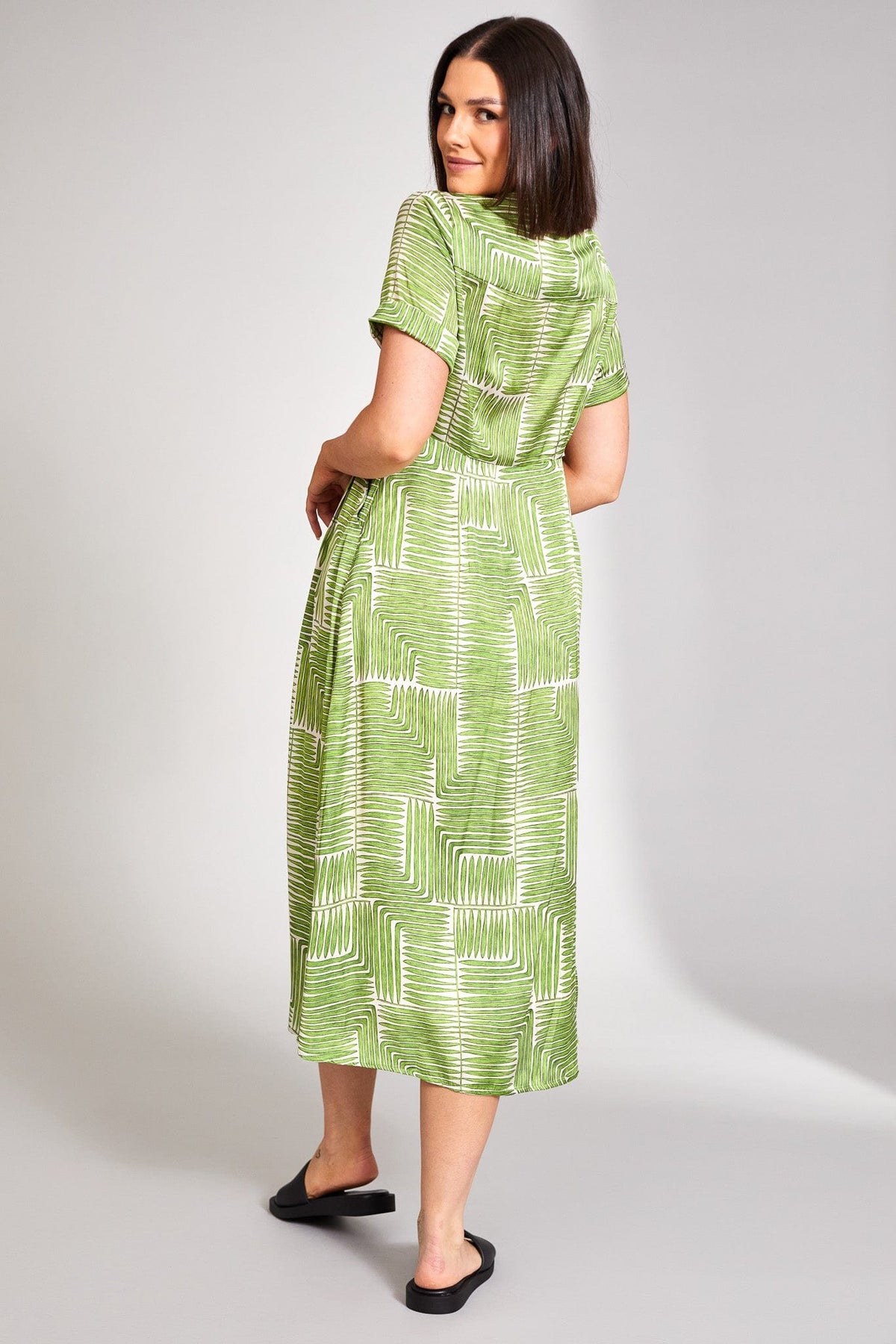 Peruzzi Palm Print Dress