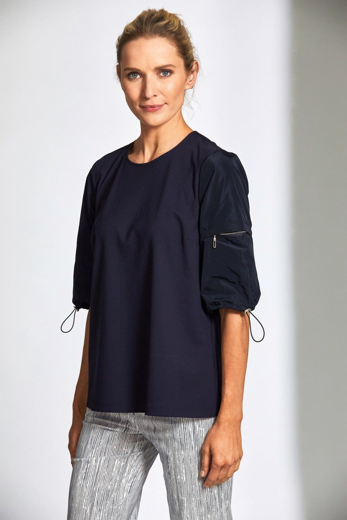 PERUZZI Taffeta Sleeve Top