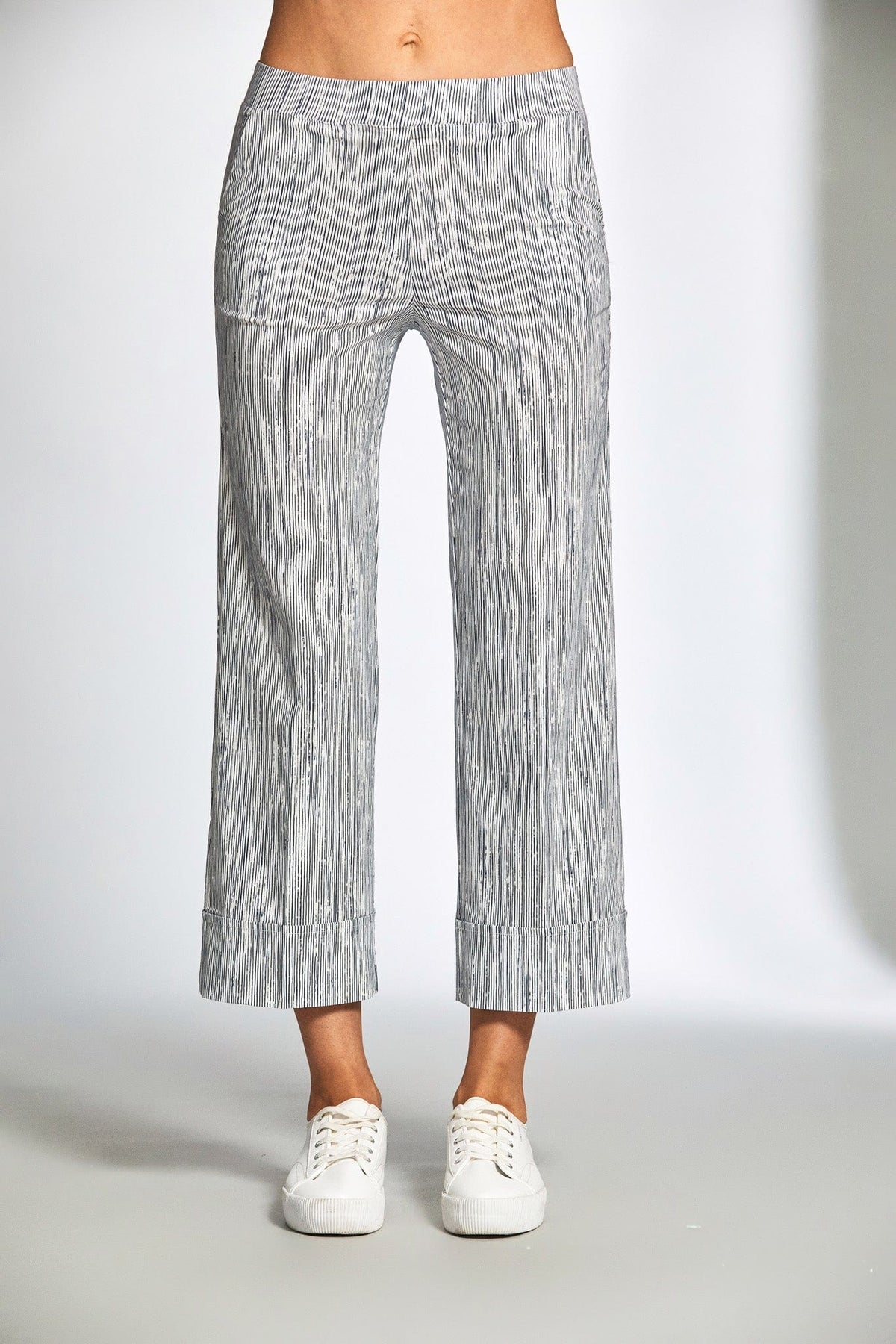 PERUZZI Stripe Crop Trouser