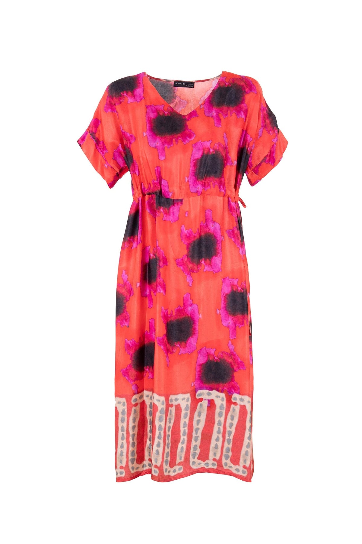 PERUZZI Satin Print Dress