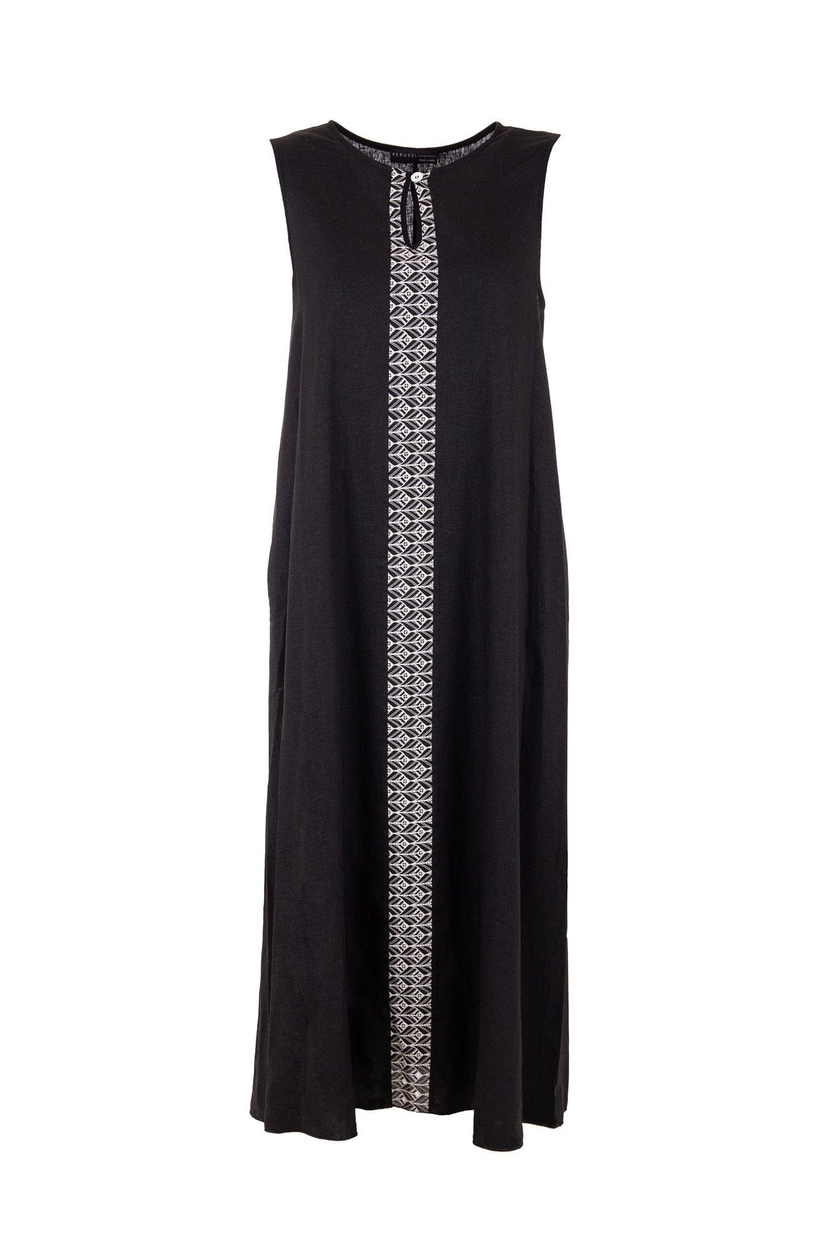 PERUZZI Linen Contrast Dress