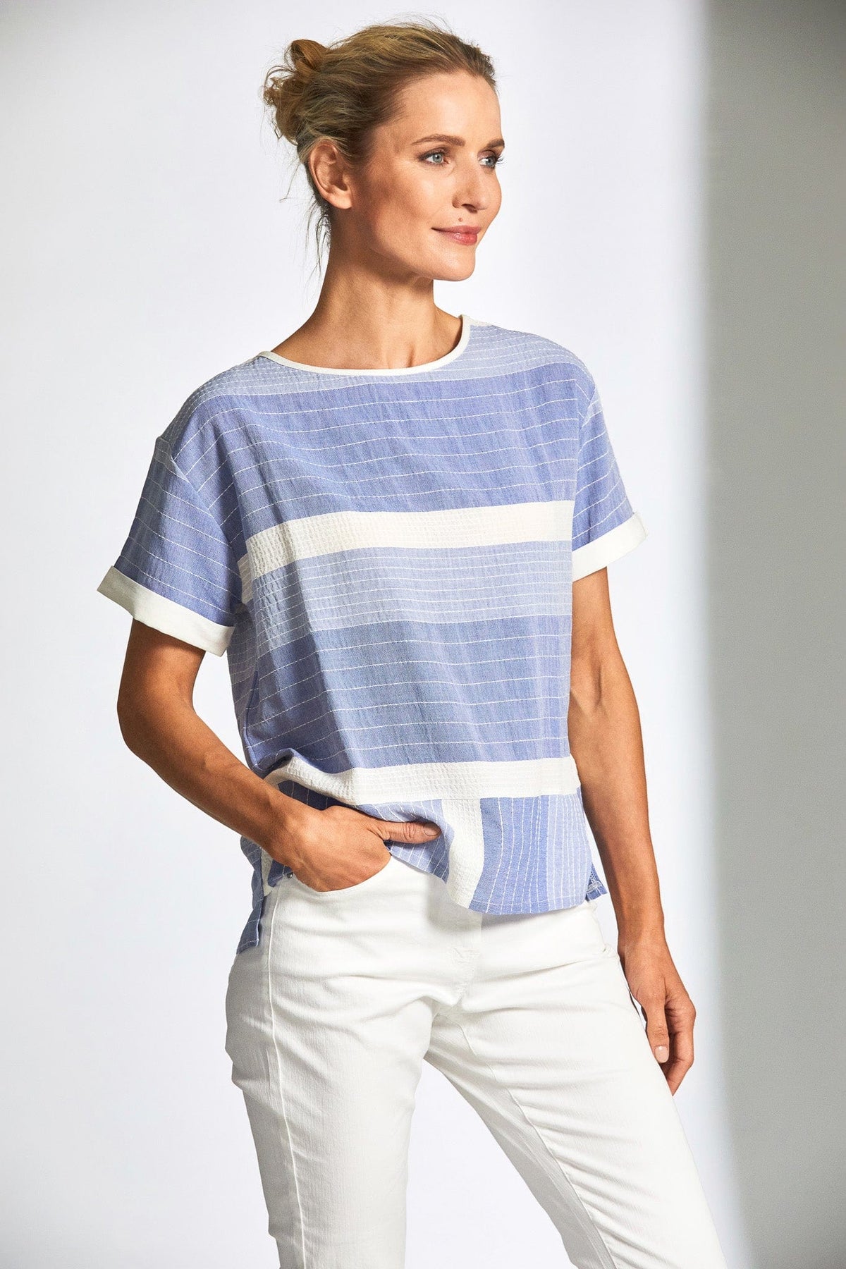 PERUZZI Stitch Stripe Top