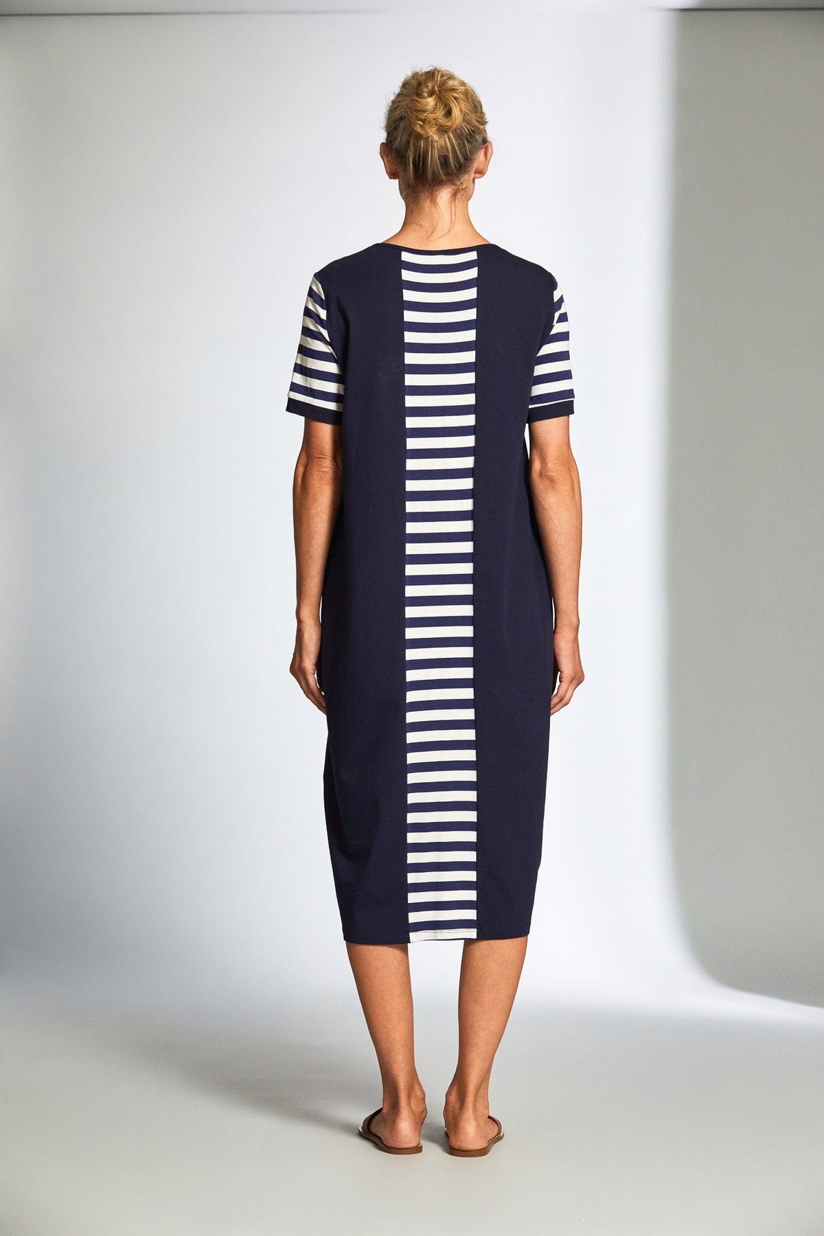 PERUZZI Stripe Panel Dress