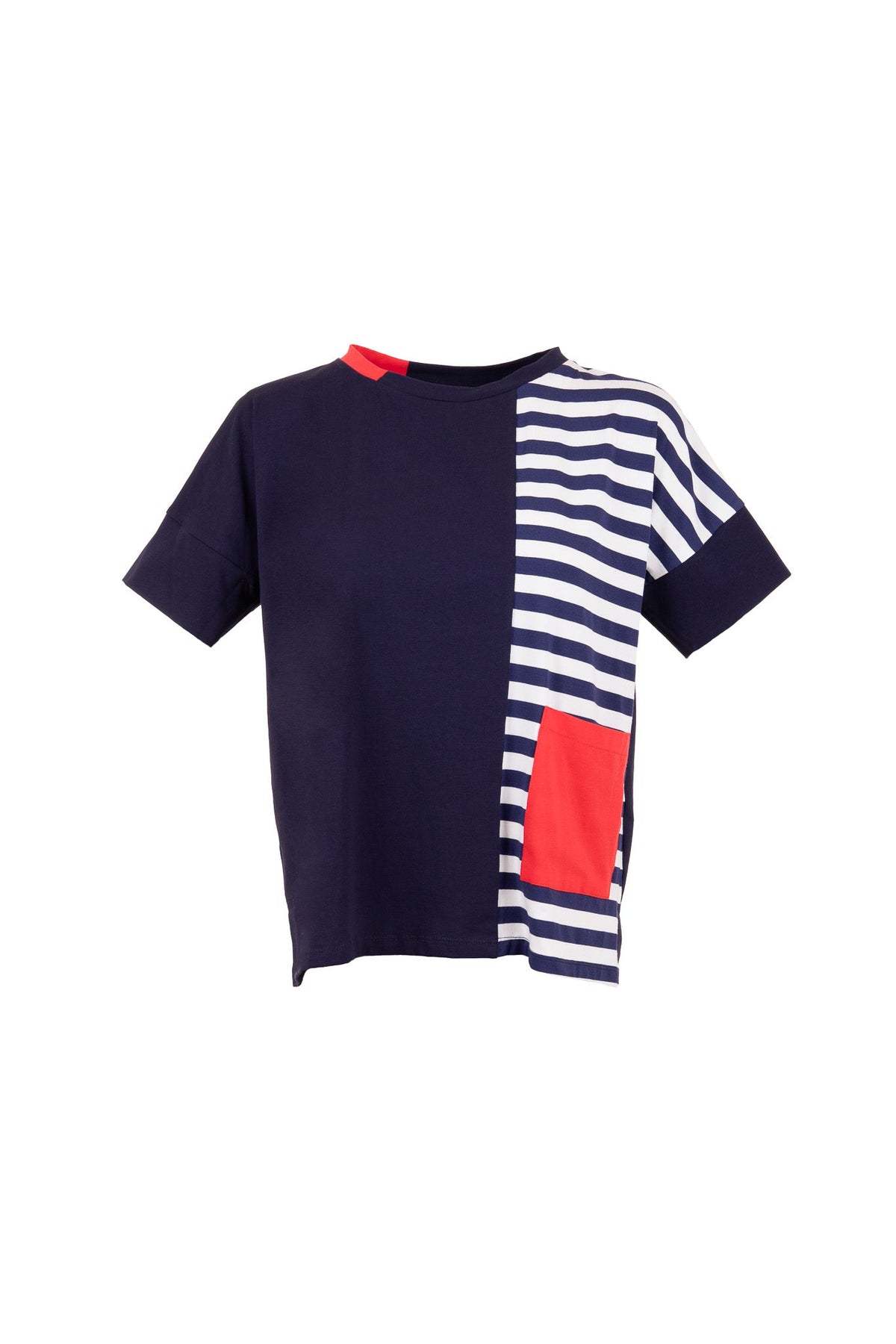 PERUZZI Stripe Pocket Top