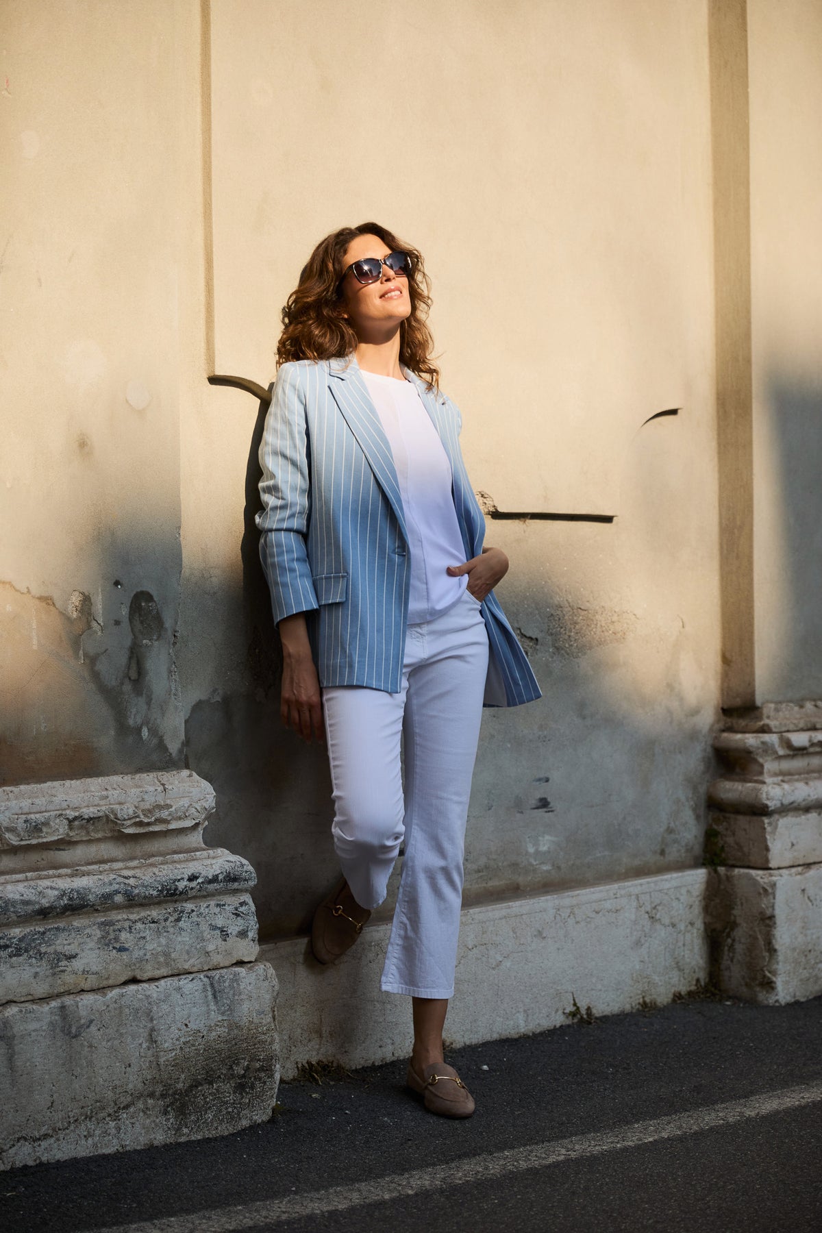 PERUZZI Powder Stripe Blazer