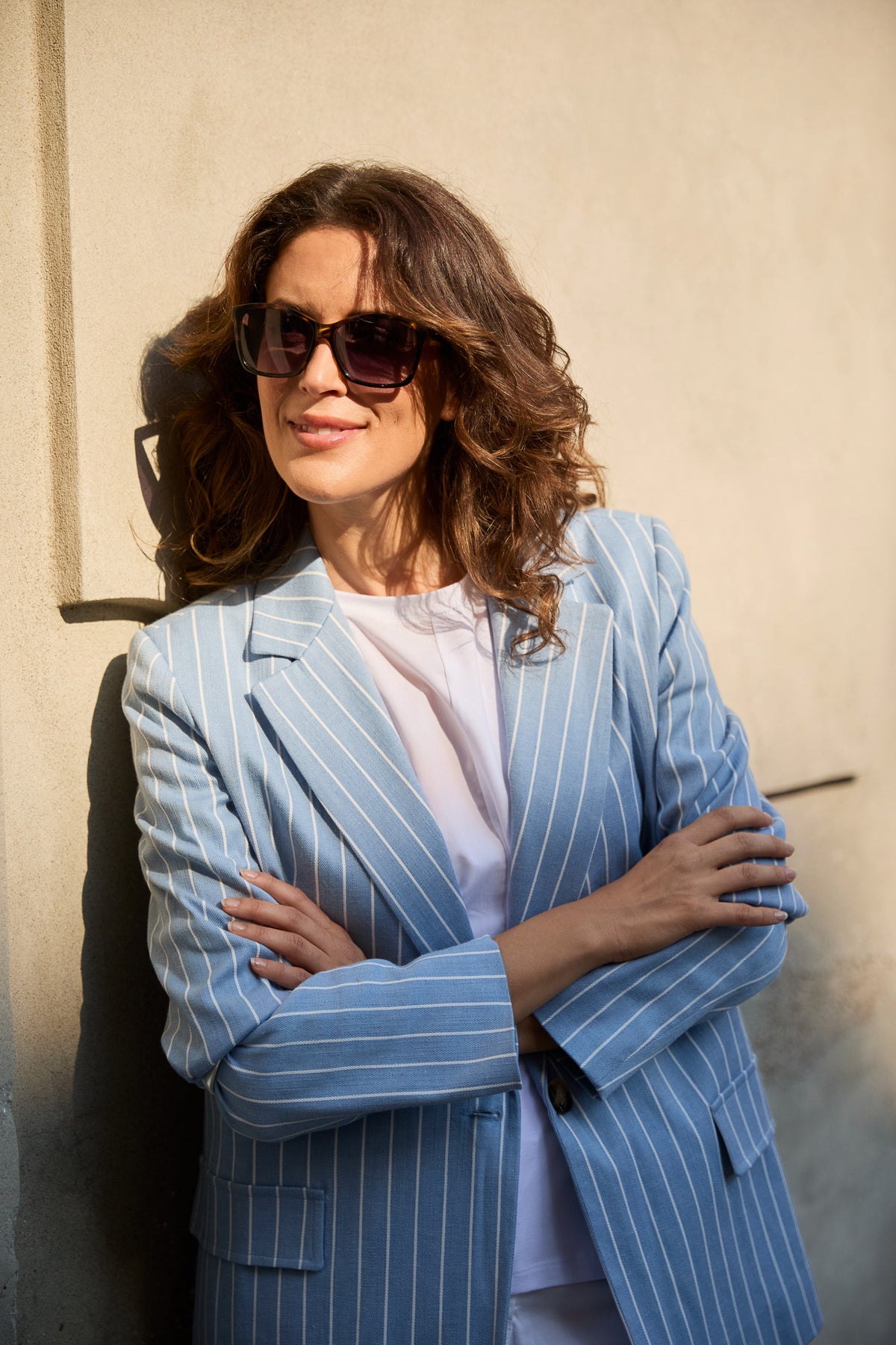 PERUZZI Powder Stripe Blazer