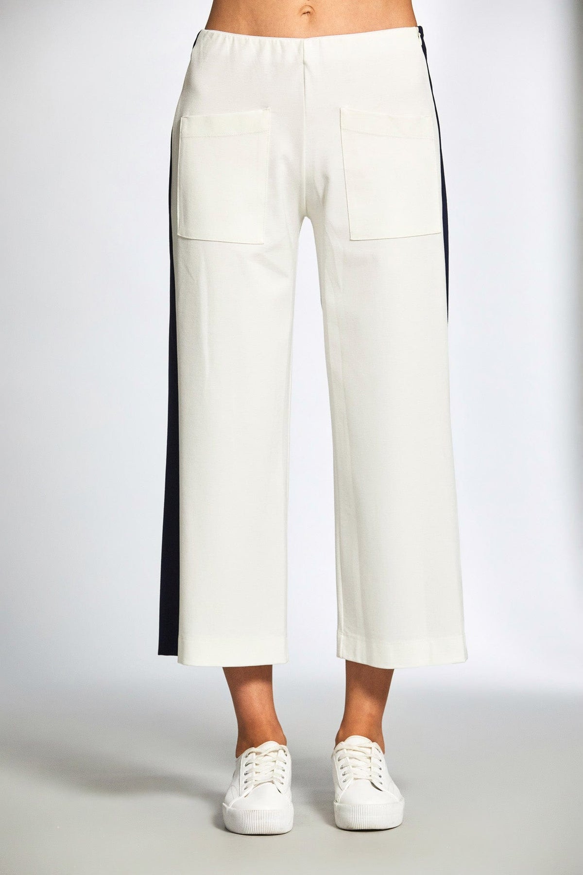 PERUZZI Side Stripe Crop Trouser