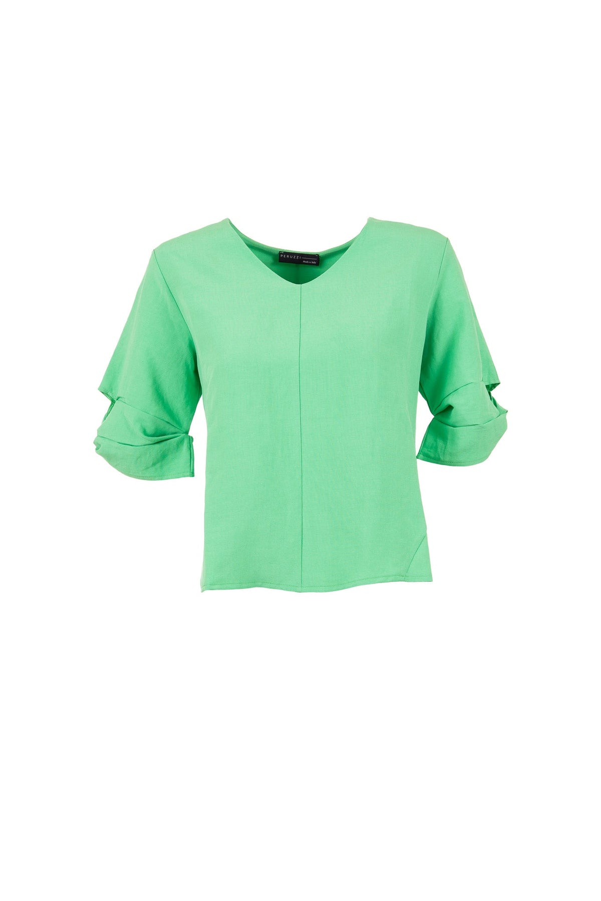 PERUZZI Twisted Sleeve Top