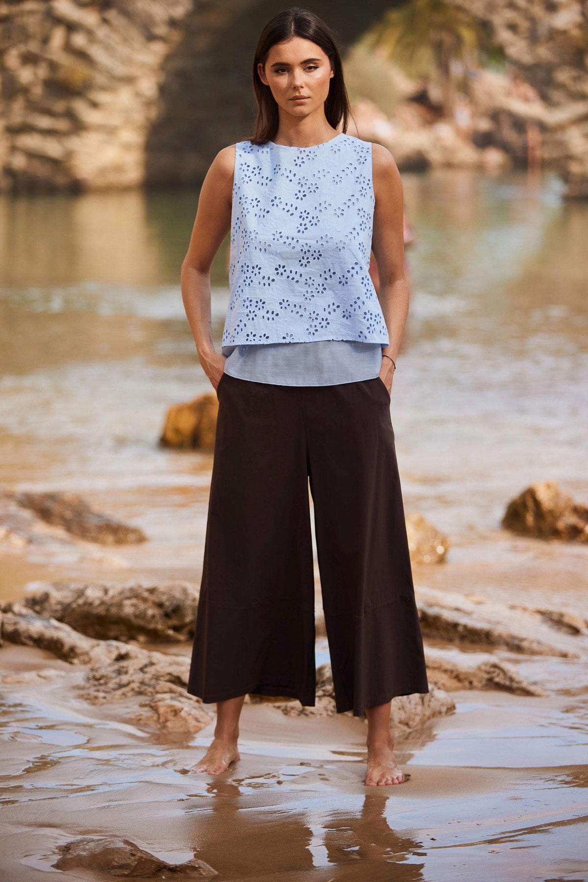 PERUZZI Floral Broderie Top