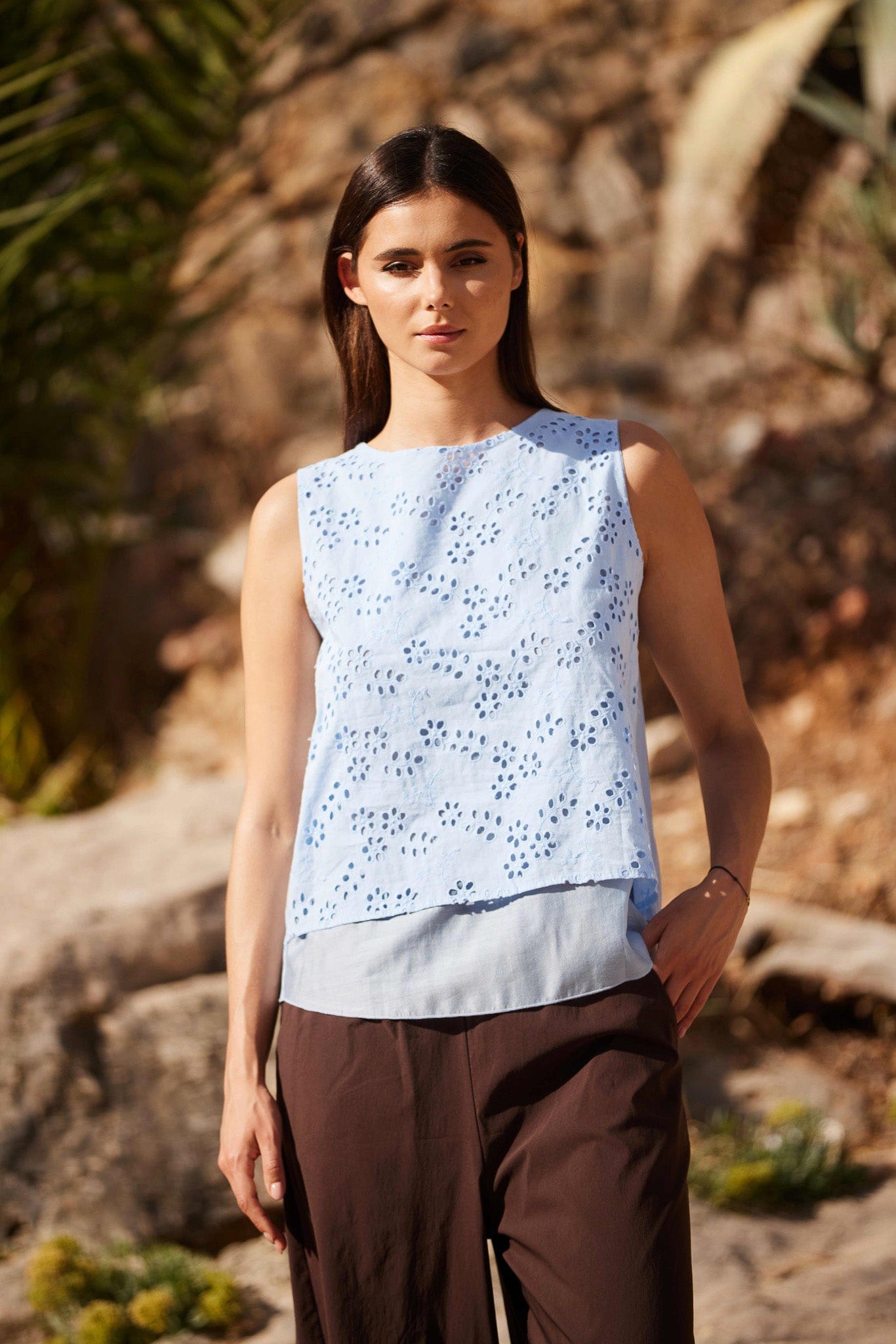 PERUZZI Floral Broderie Top – Choice Boutique