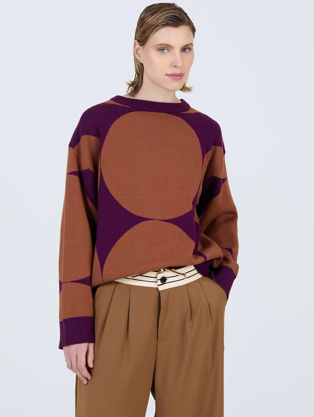 Skatie Circle Print Knit