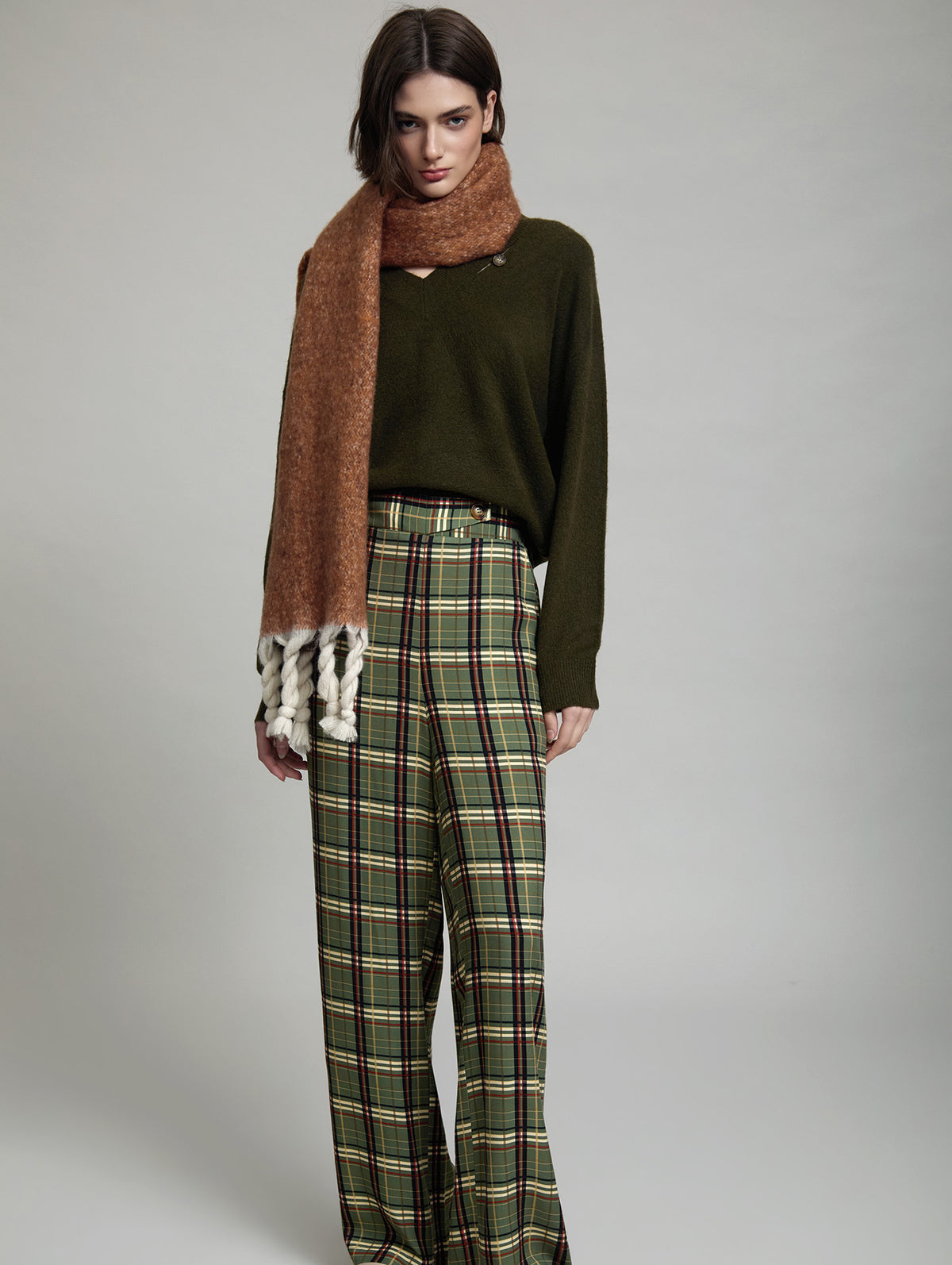 Skatie Check Trouser