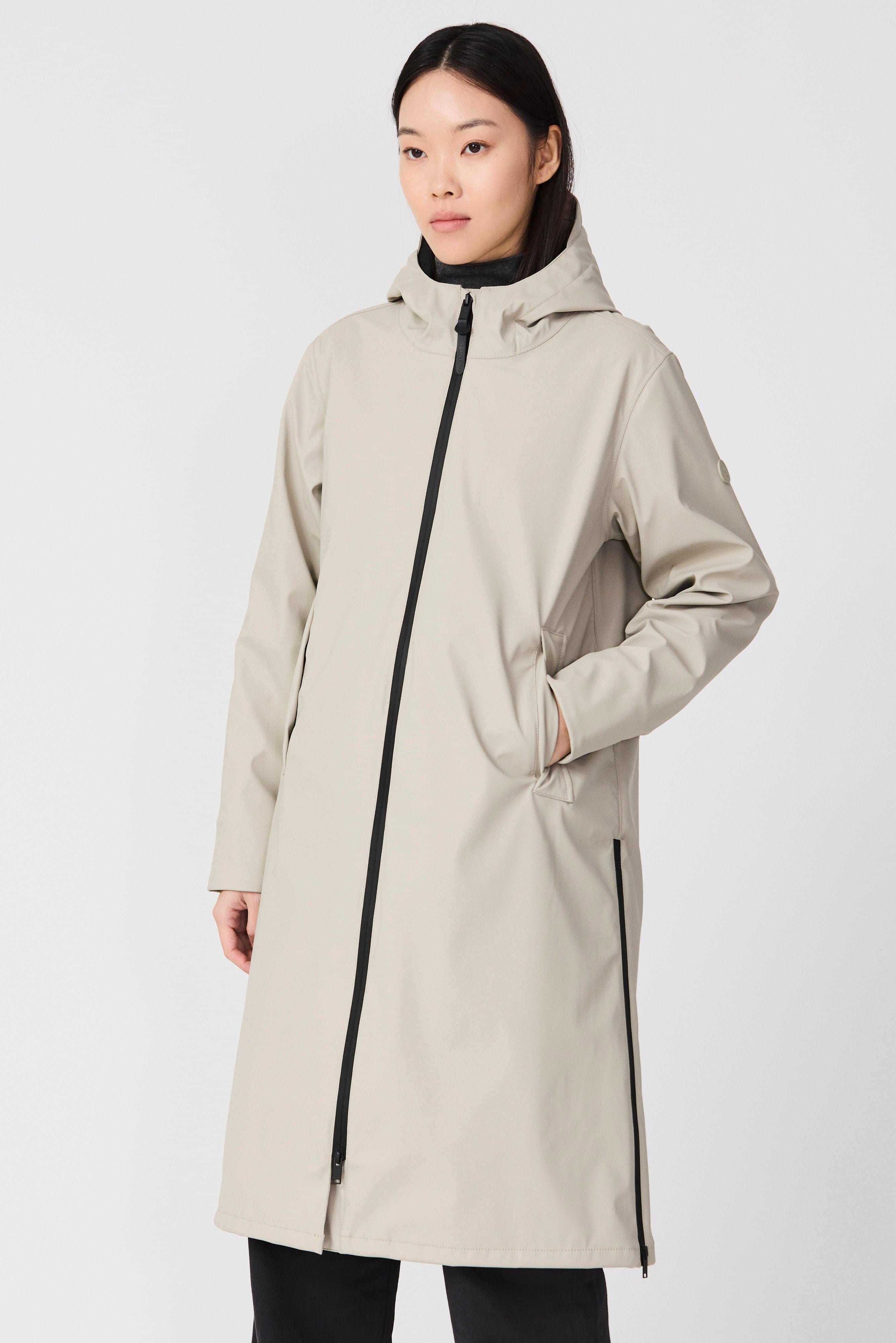 TANTÄ Waterproof Contrast Side ZipCoat – Choice Boutique
