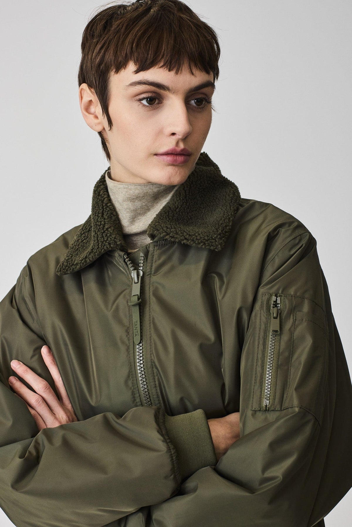 TANTÄ Detachable Teddy Collar Jacket