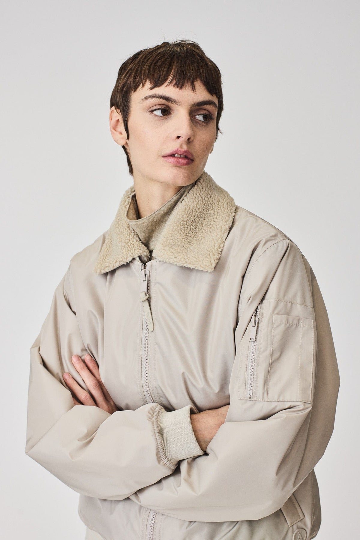 TANTÄ Detachable Teddy Collar Jacket