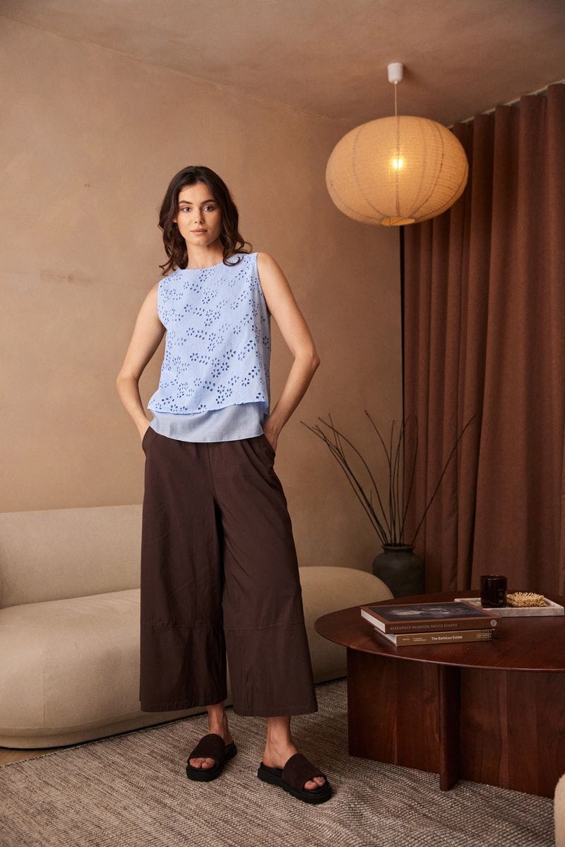 PERUZZI Floral Broderie Top