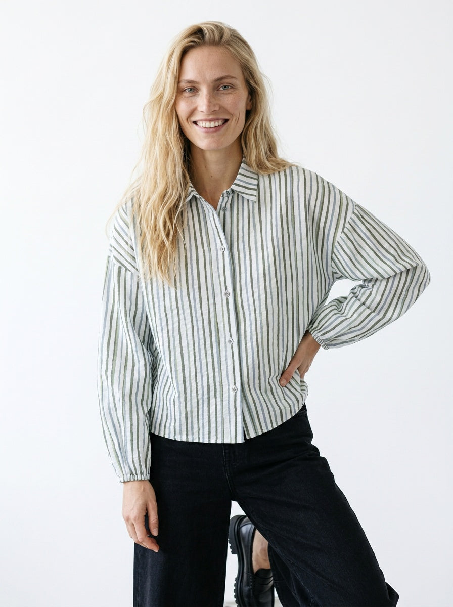 Barbara Lebek Stripe Blouse