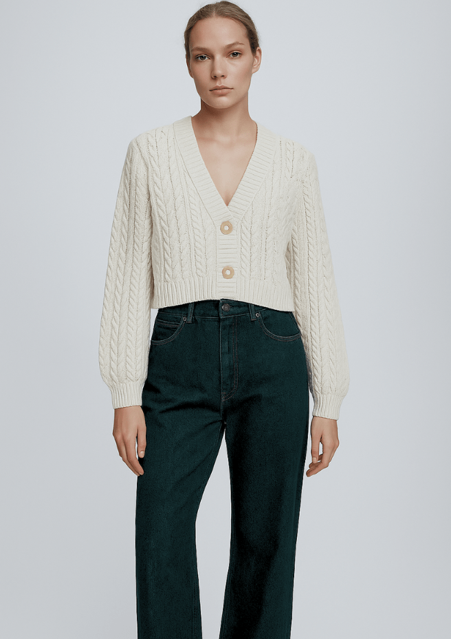 MSCH Aran Knit Cardigan