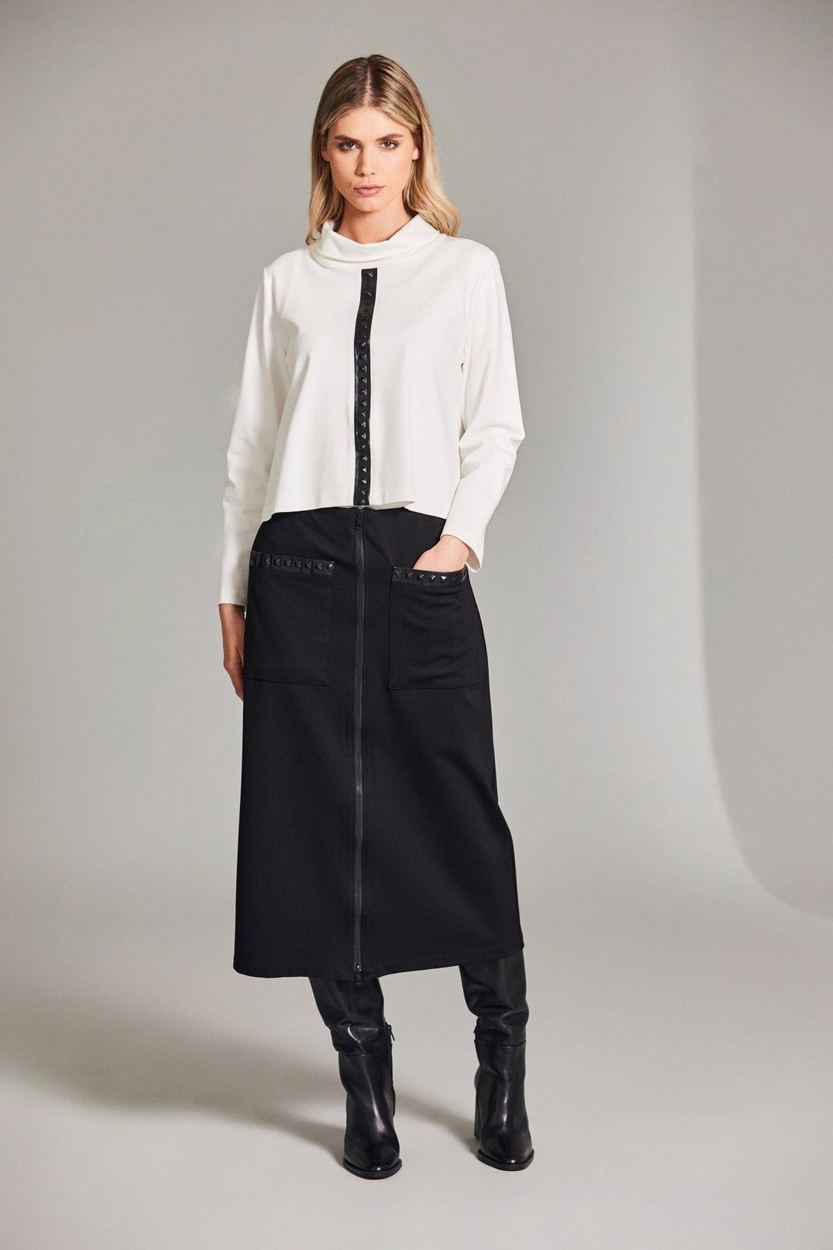 PERUZZI Zip Skirt