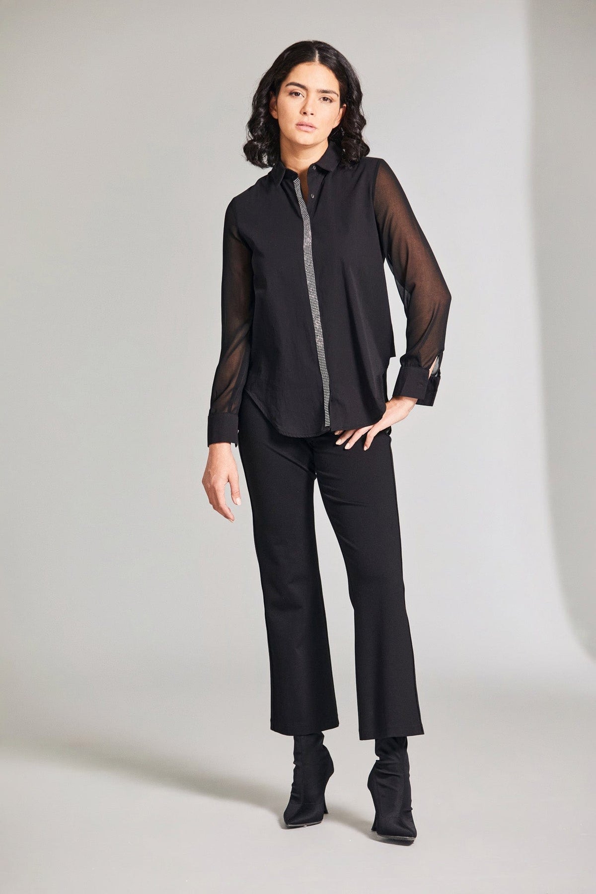 PERUZZI Chiffon Diamante Shirt