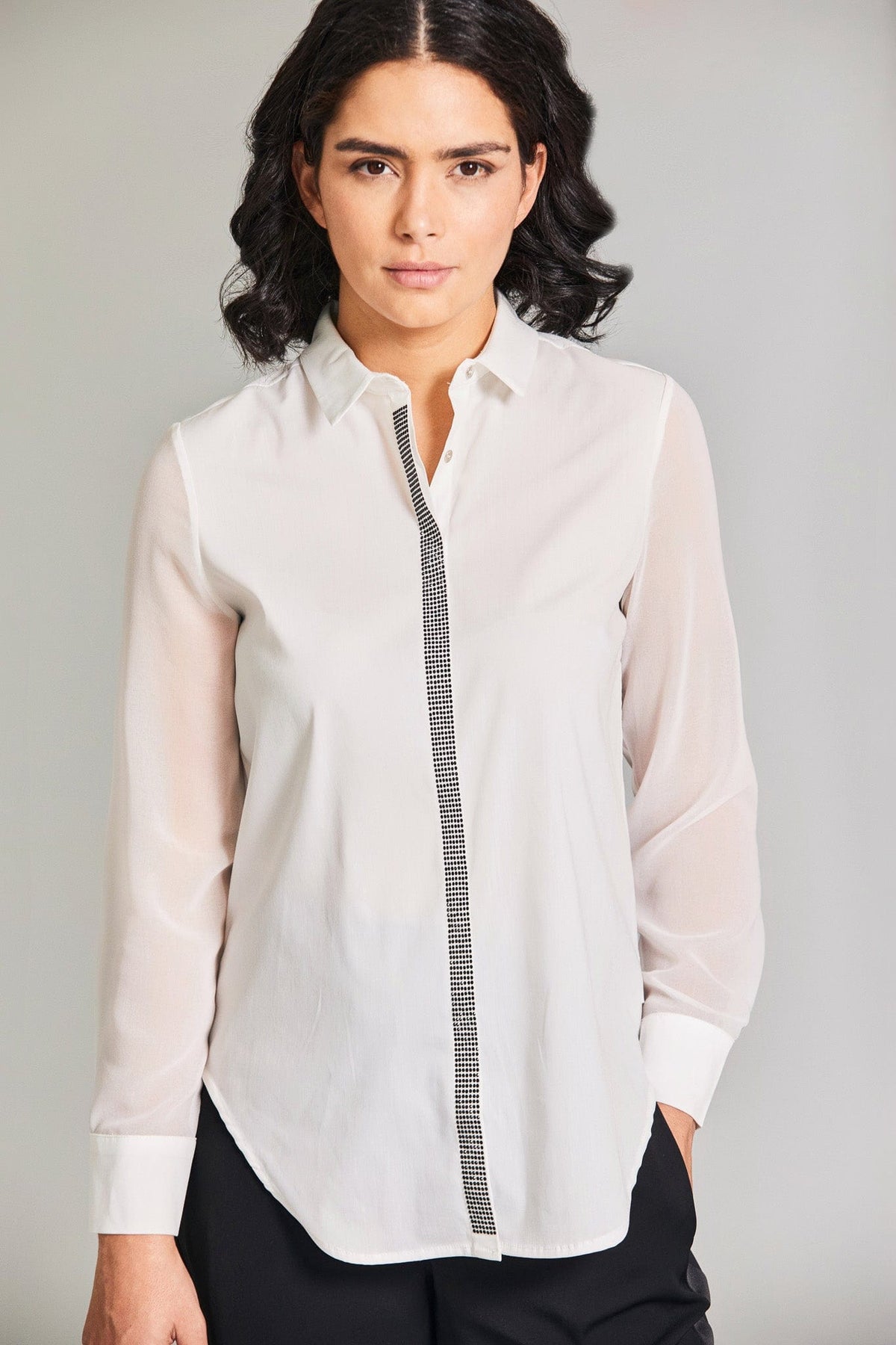 PERUZZI Chiffon Diamante Shirt