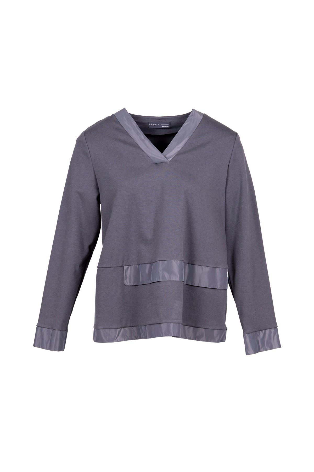 PERUZZI Taffeta Trim Top