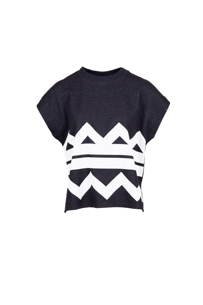 PERUZZI Zig Zag Sleeveless Top