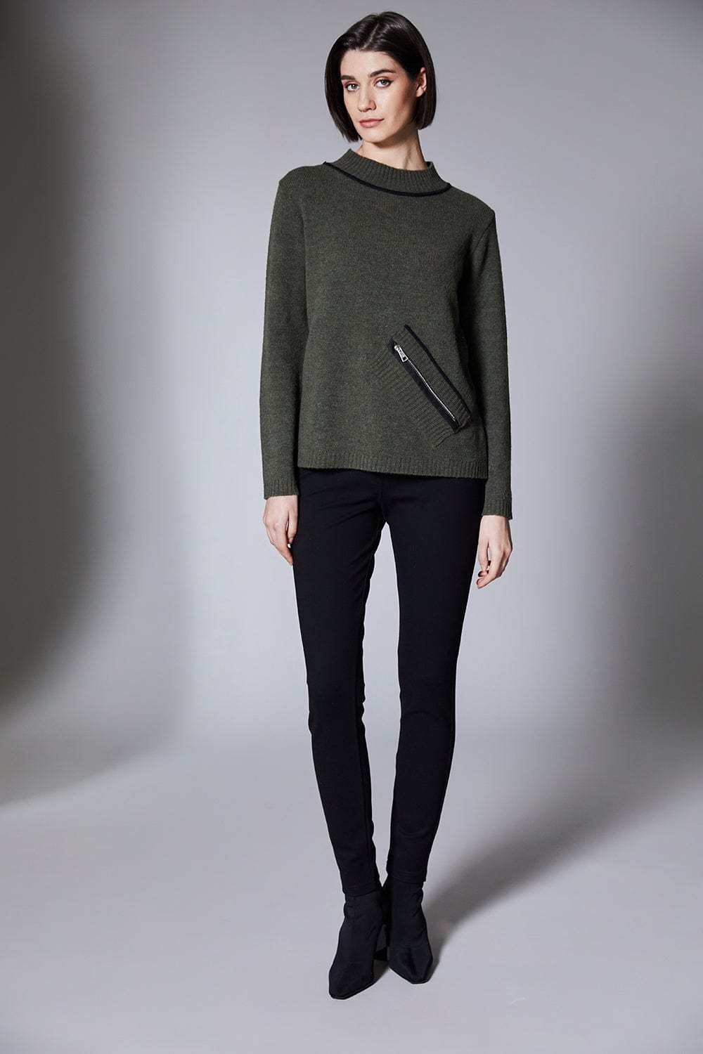 PERUZZI Zip Front Knit