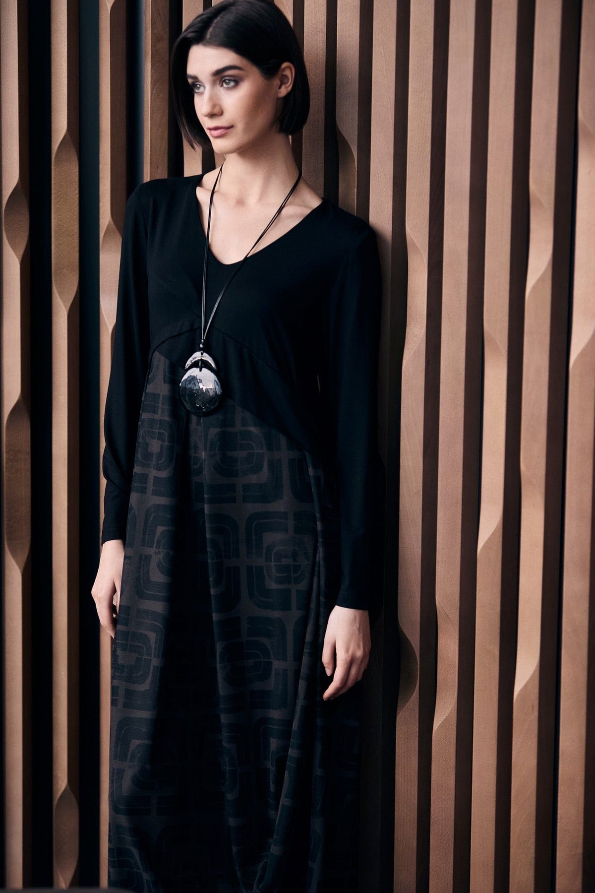 PERUZZI Contrast Fabric Dress
