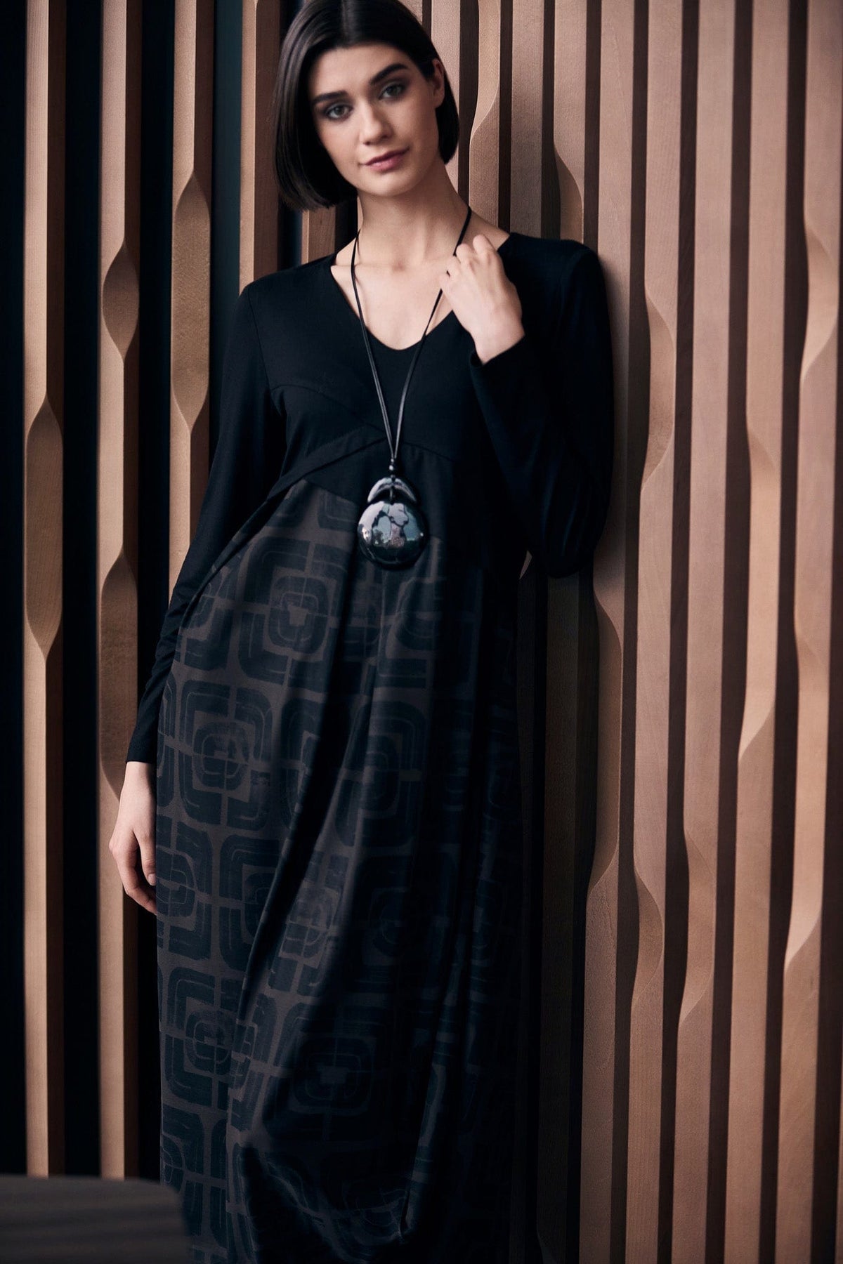 PERUZZI Contrast Fabric Dress