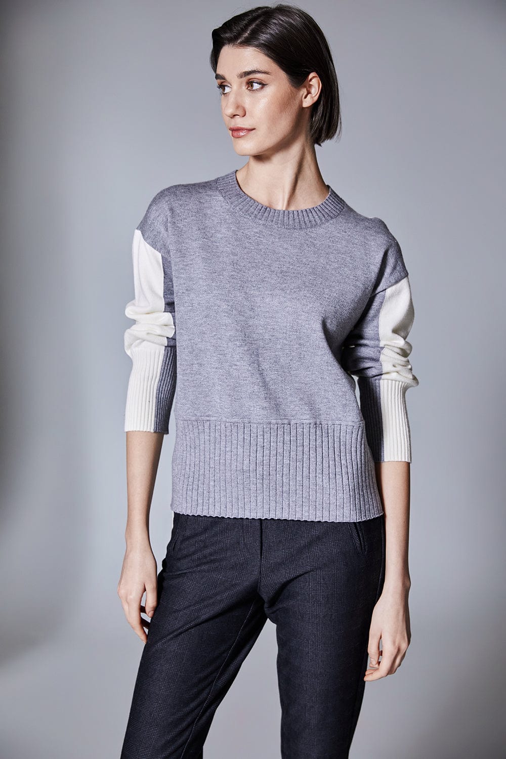 PERUZZI Two Tone Rib Knit