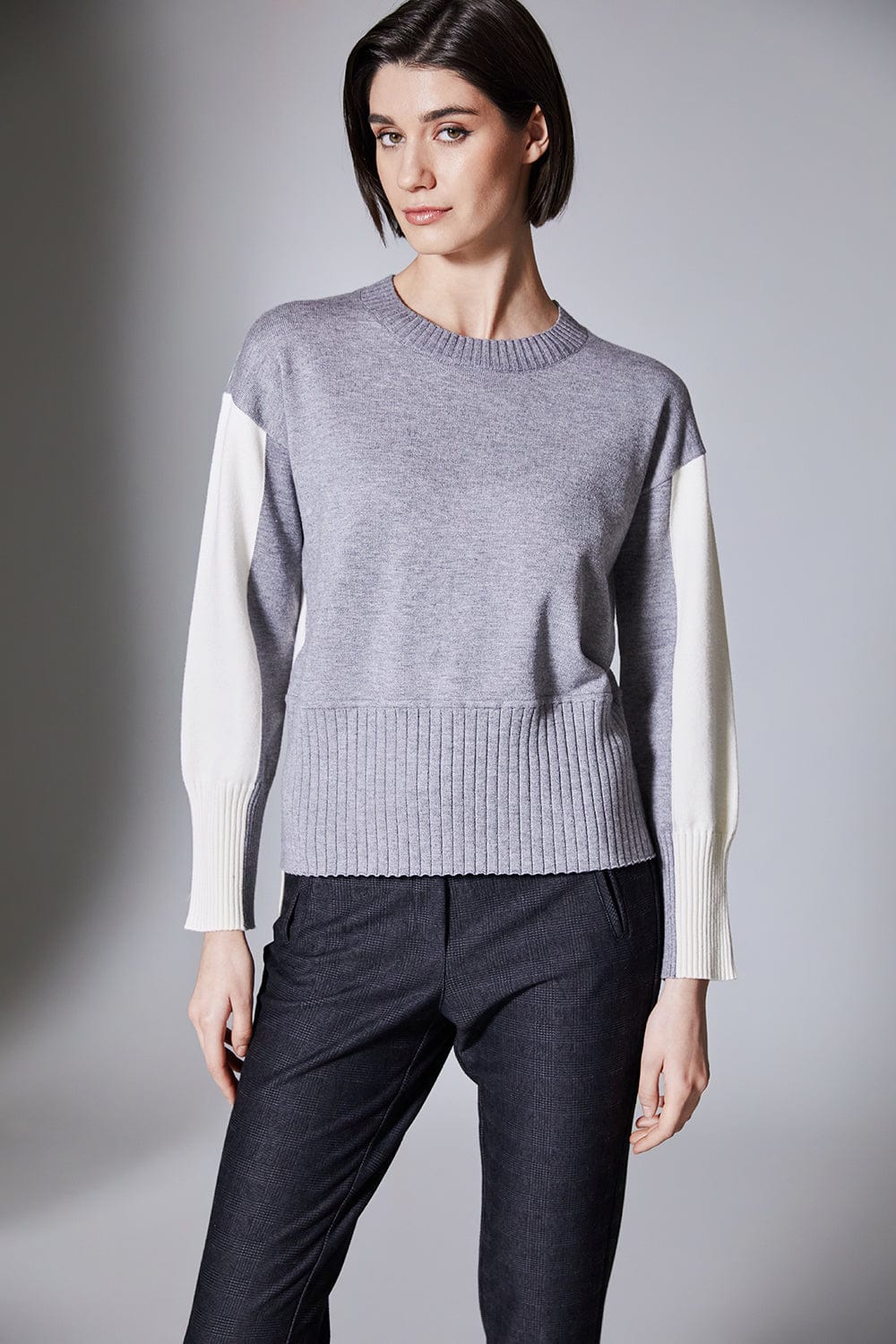 PERUZZI Two Tone Rib Knit