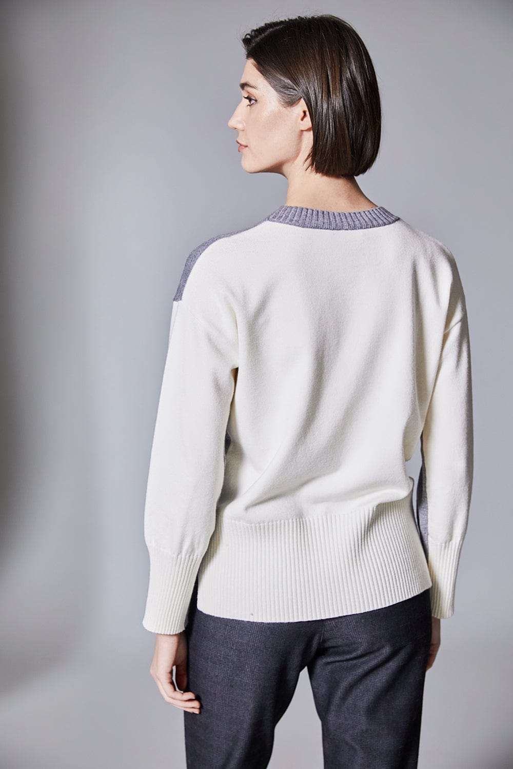 PERUZZI Two Tone Rib Knit